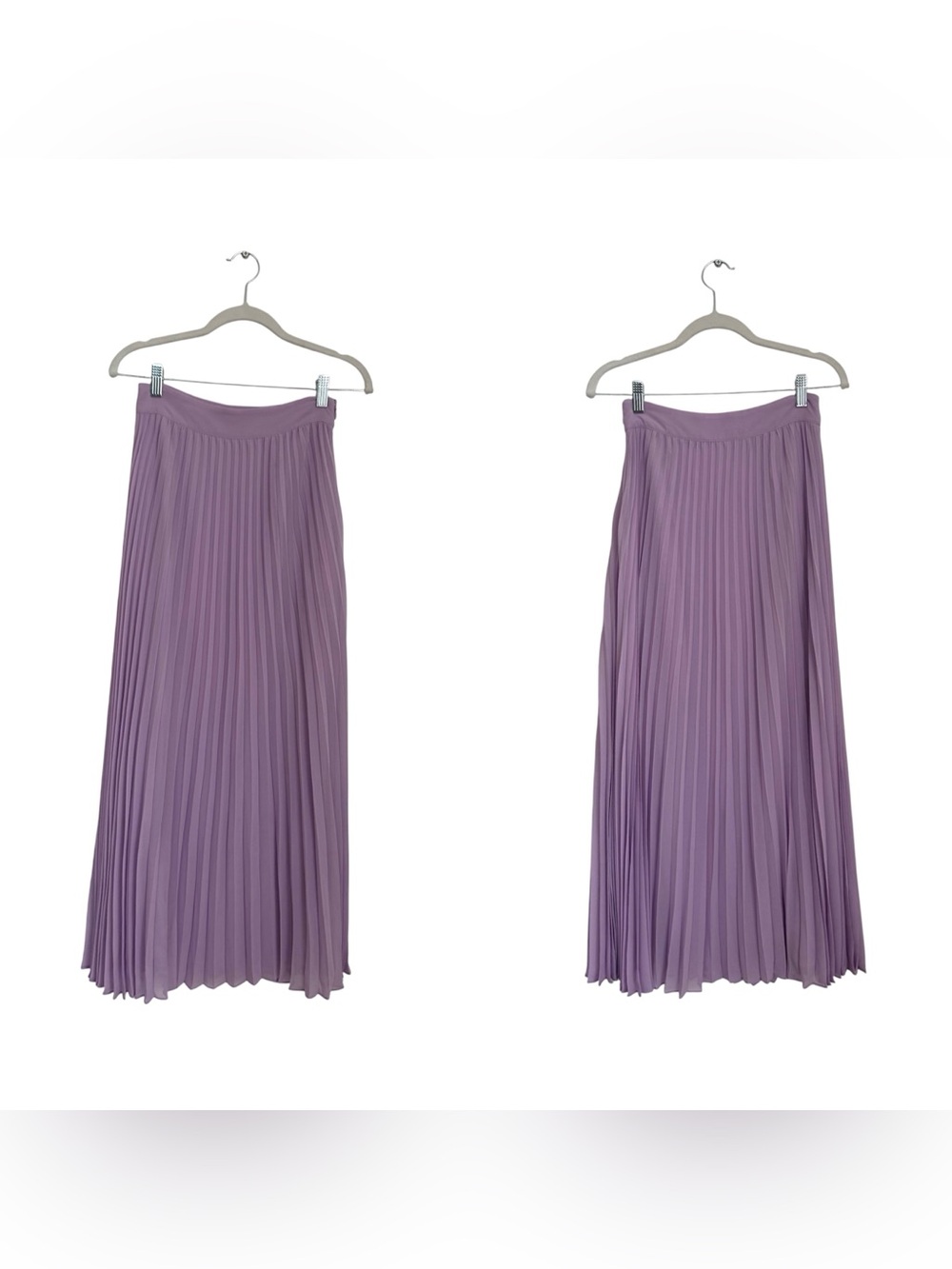 SEZANE Dilo pleated skirt in Lilac - Picture 4 of 9